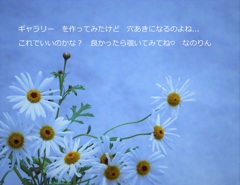 ギャラリーとやらを・・・