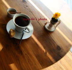②　新しいカフェをみつけた。