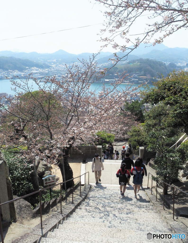 階段の町。