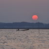 親沢公園からの夕陽