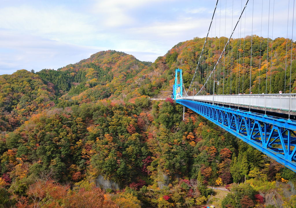 竜神峡 吊橋