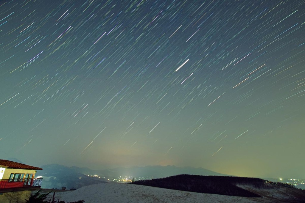 富士見台から星軌跡