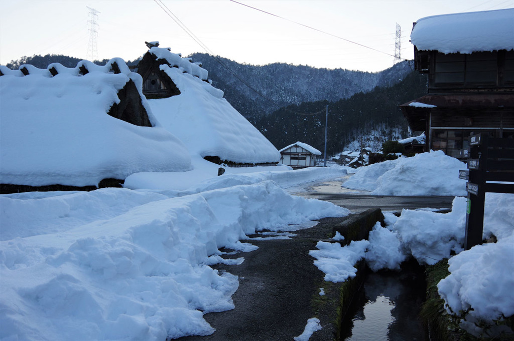 美山雪景色