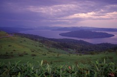 屈斜路湖夕景