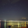 琵琶湖大橋と比良山系星軌跡