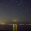 琵琶湖の星軌跡