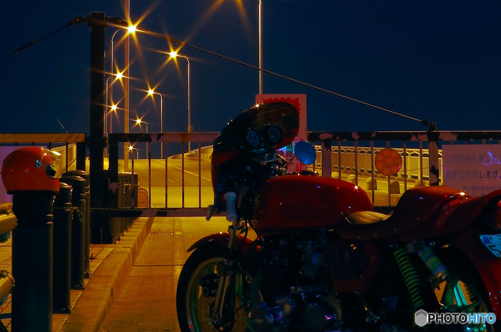 愛知夜景⑤カワサキ・Z1 in 新舞子