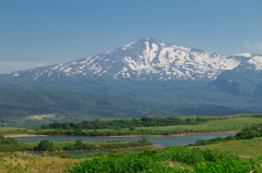 土田牧場あたりからの鳥海山