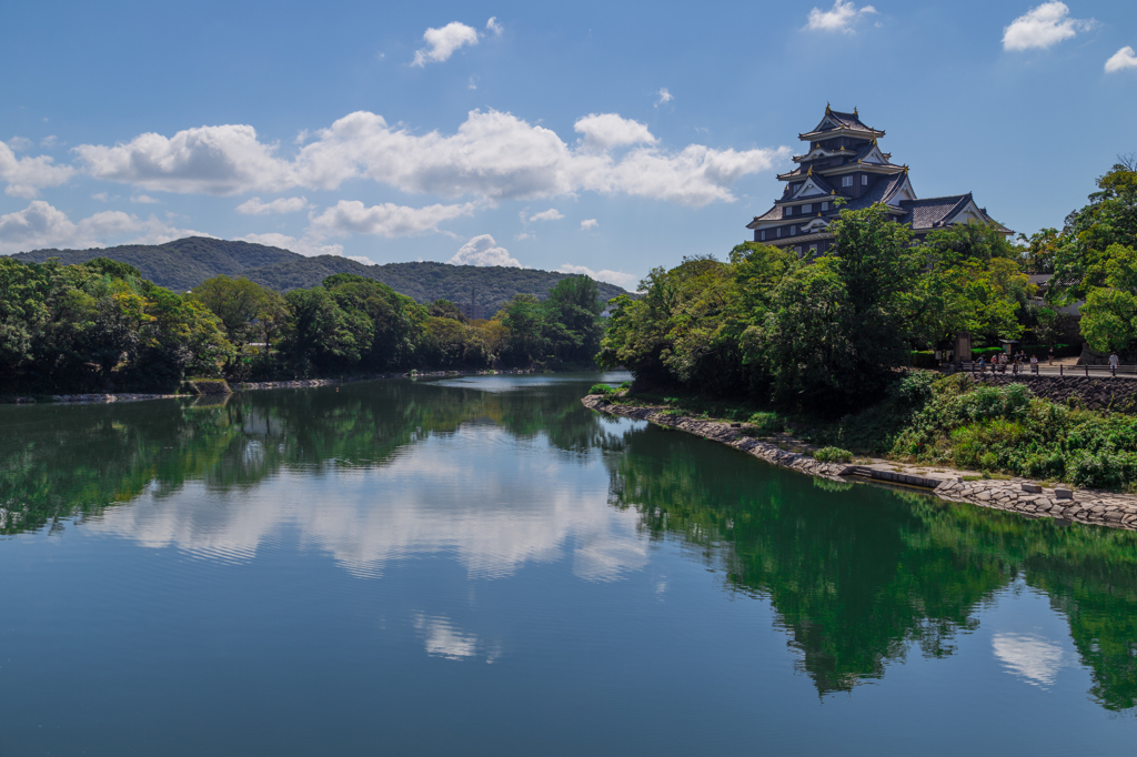 岡山城　川辺