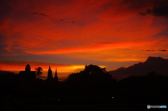 タイの夕空