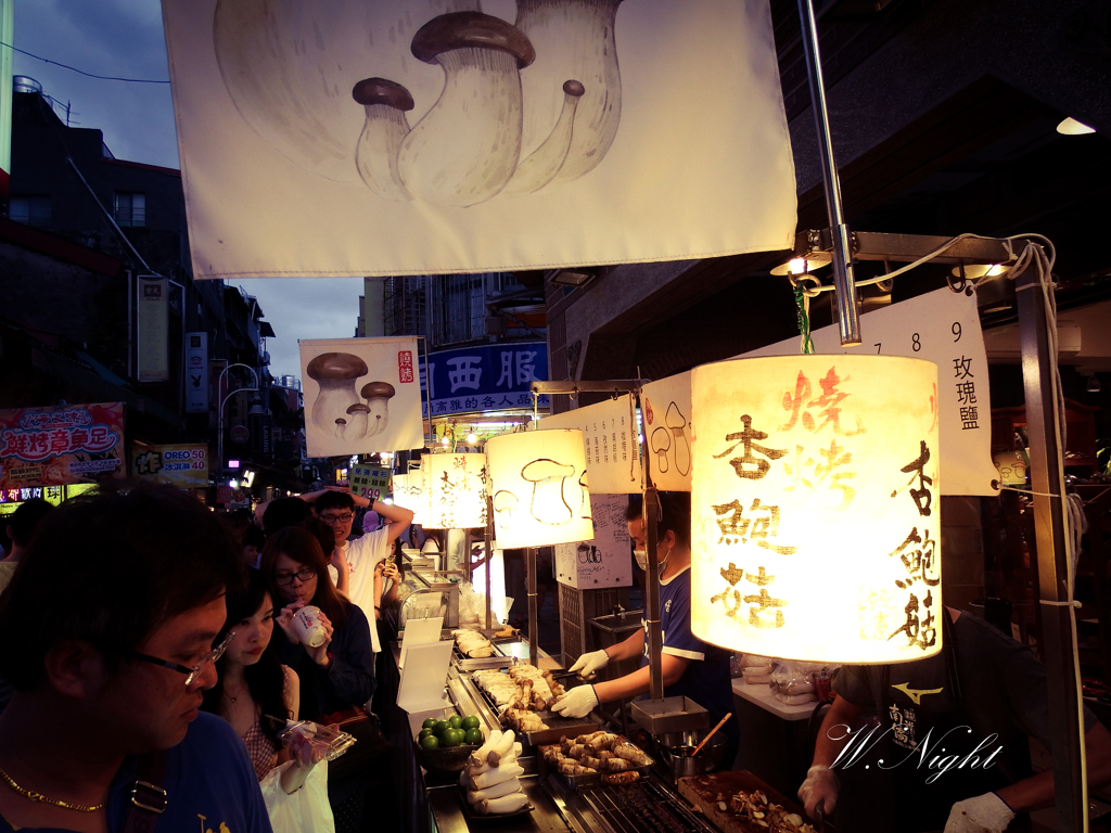 台湾　士林夜市の空気