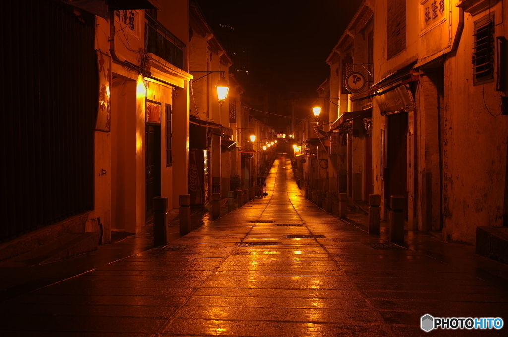 夜の裏通り　in Macau