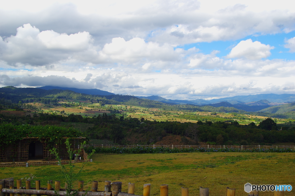 タイ北部の小さな町　Pai　の風景