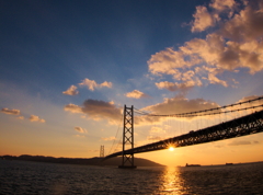 明石海峡大橋 ー夕景ー