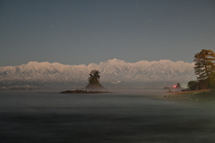 雨晴海岸夜明け前