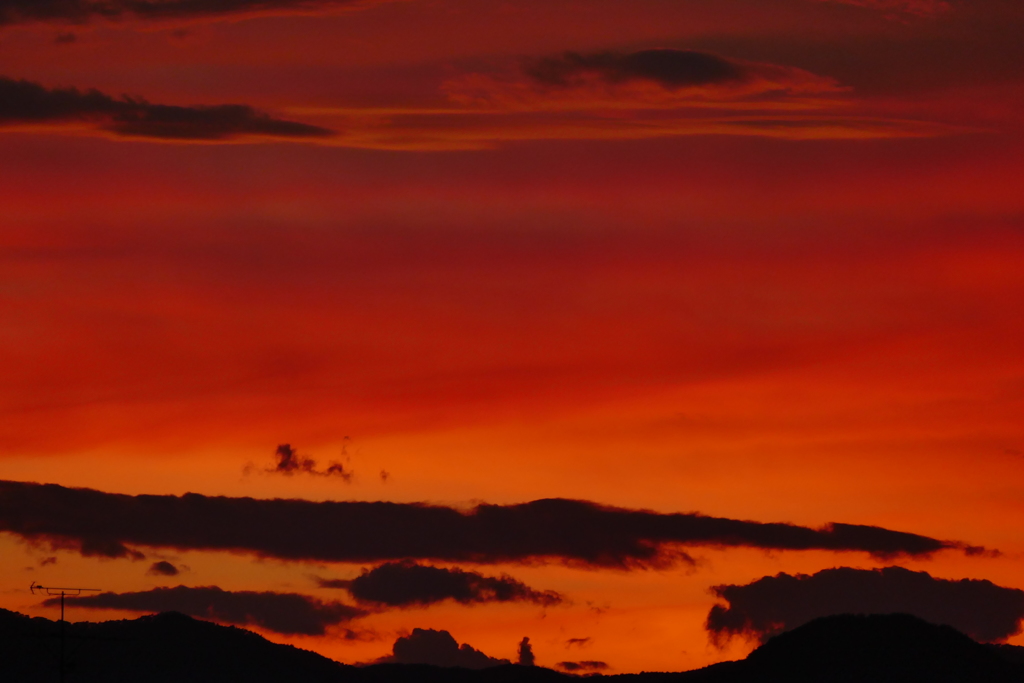 炎夏の夕暮れ