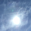 飛行機雲～と太陽