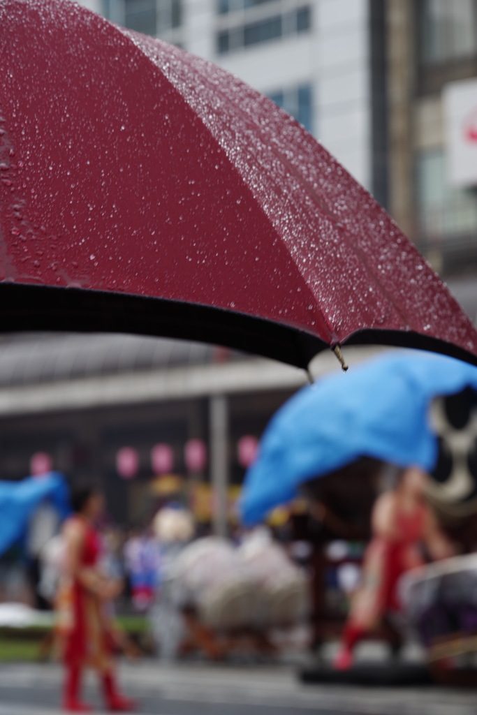 雨のおはら祭