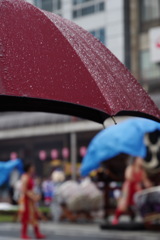 雨のおはら祭