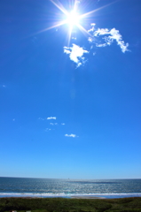 輝く海