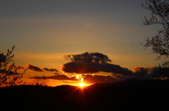 夕暮れ、旅の終わり