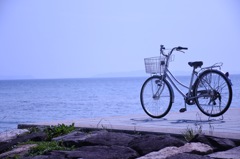 海、空、そして自転車。