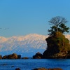 雨晴海岸からの立山連峰