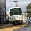 路面電車区間突入
