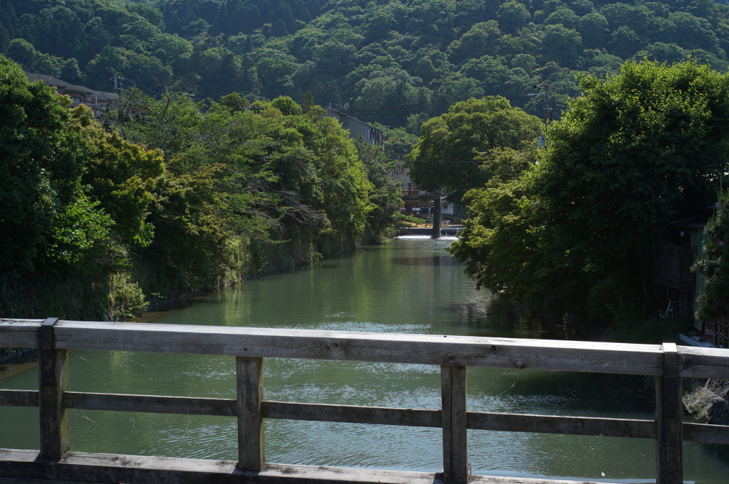 橋の上