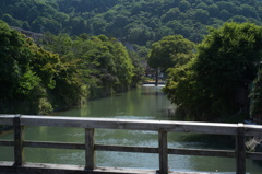 橋の上