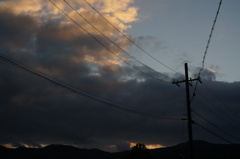 雲が切れた