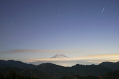 富士山＆星＆雲コラボ