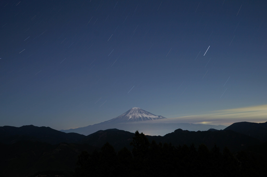 富士山バルブ撮影