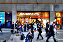 Shop in town 　McDonald's
