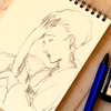 2025・05・13 Tue, 夢二を模写。