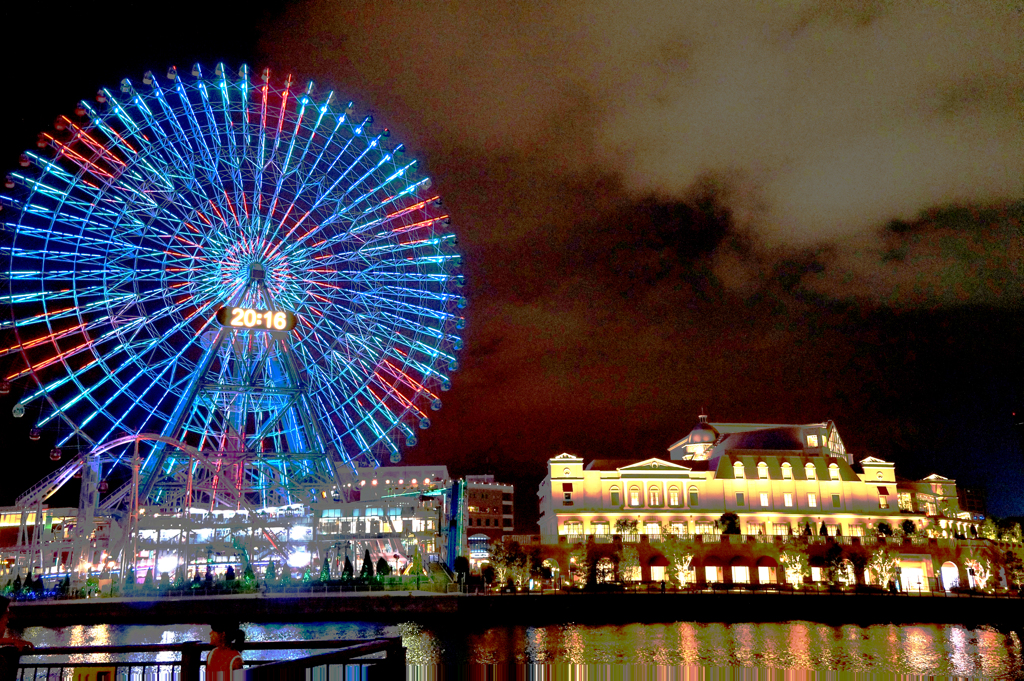 8月14日(夜景) 横浜 みなとみらい～赤レンガ倉庫をショット！…04