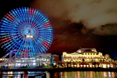 8月14日(夜景) 横浜 みなとみらい～赤レンガ倉庫をショット！…04