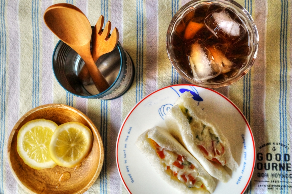8月4日…夏の朝食も サンドイッチ