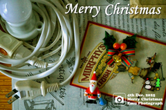 2025・12・04 Thu, クリスマスカード 撮影ネタばらし