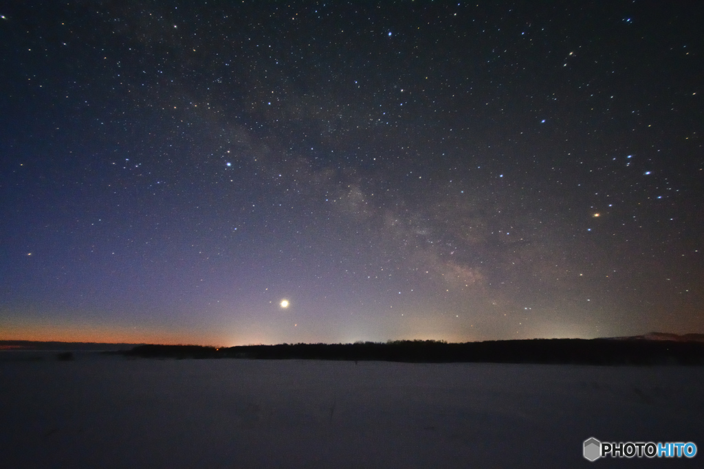 黎明の星空