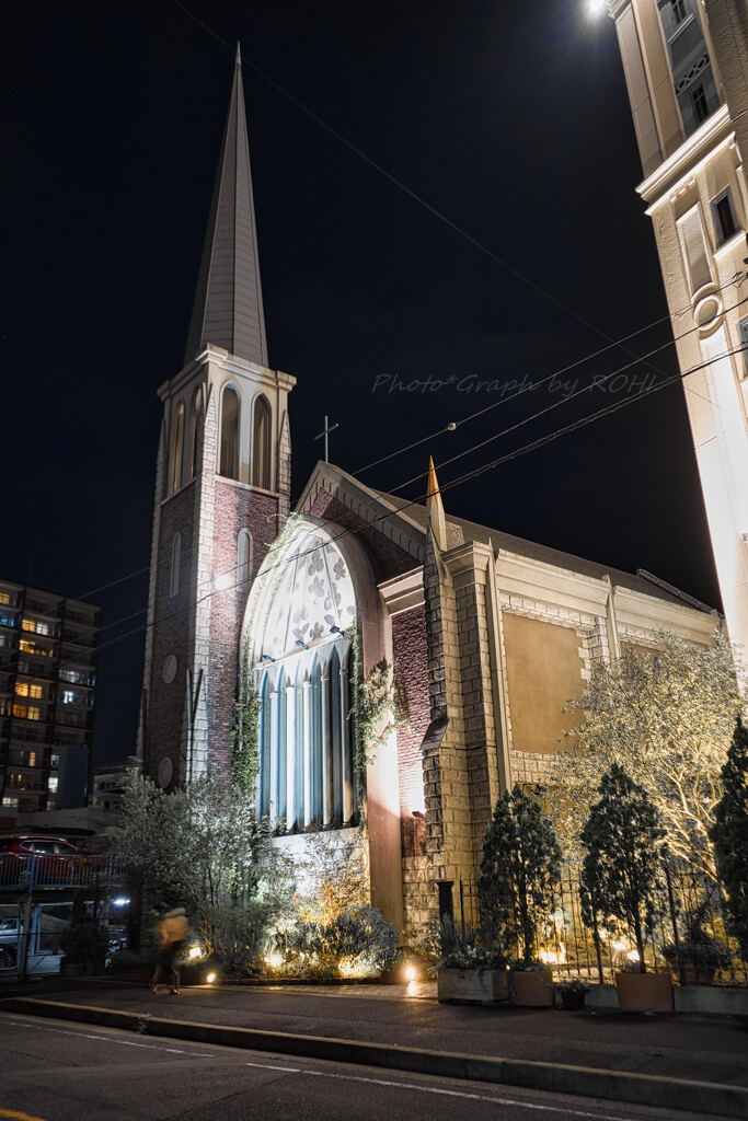 Ceremony Tower at Night