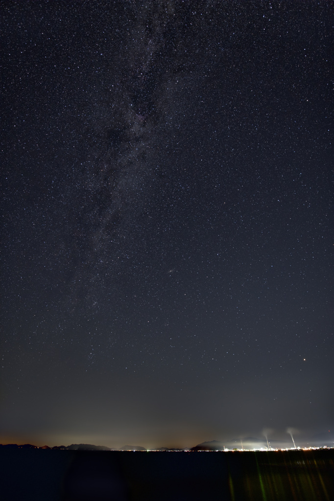 工場星景～煙突群と天かける橋～