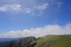 太郎(剣山)ごしの次郎笈