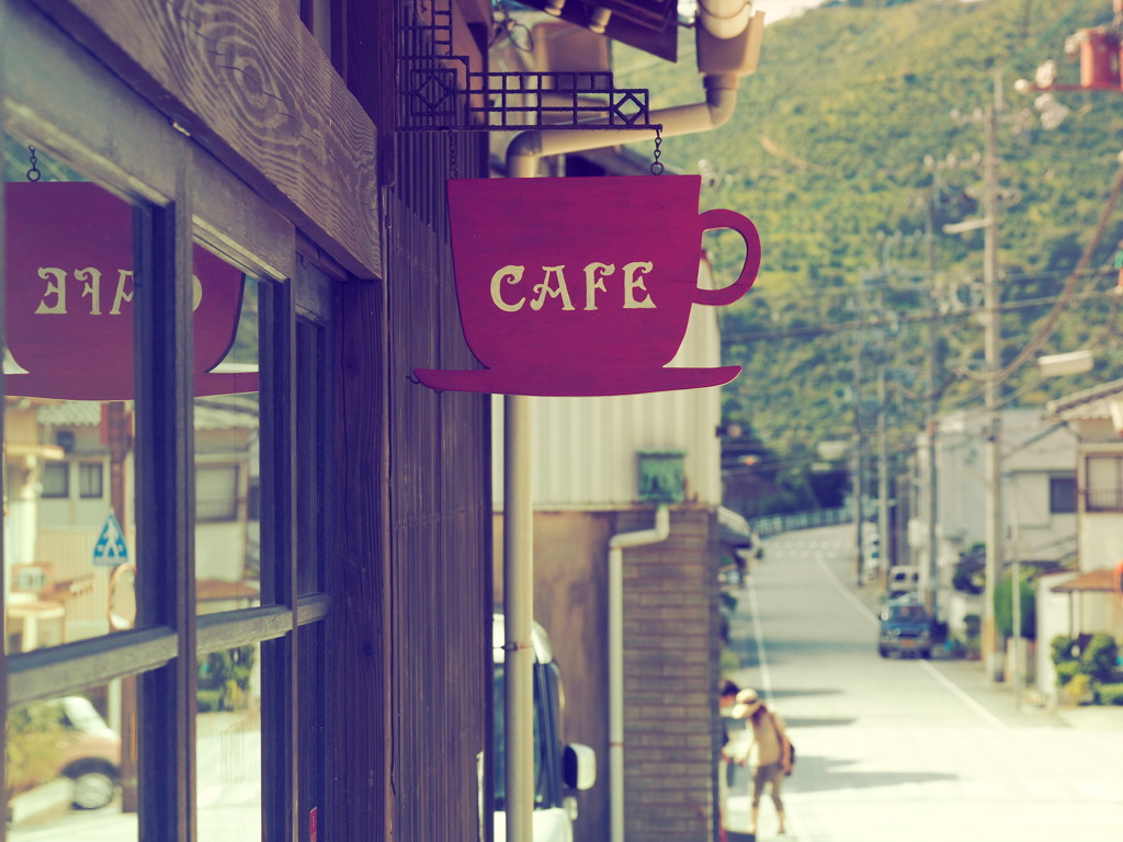 カフェのある散歩道