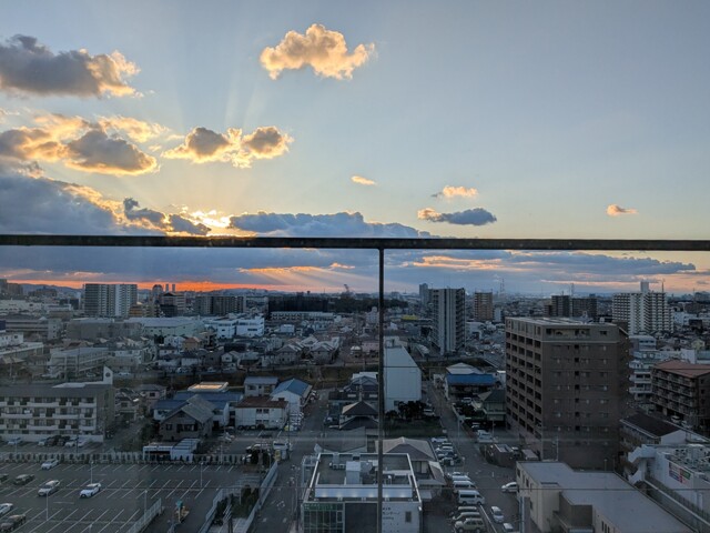 年の瀬夕景〜病室にて〜