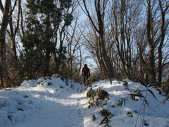 雪山ハイキング