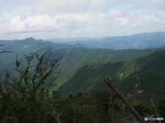 大峰奥駆道の山並み