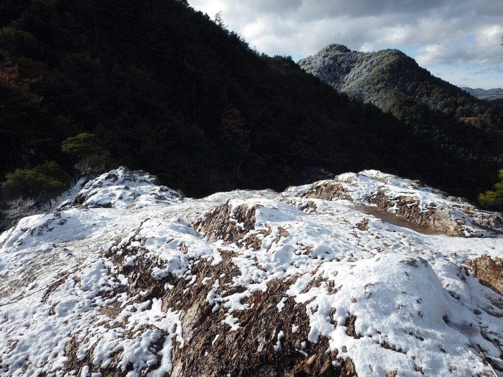 里山も凍る