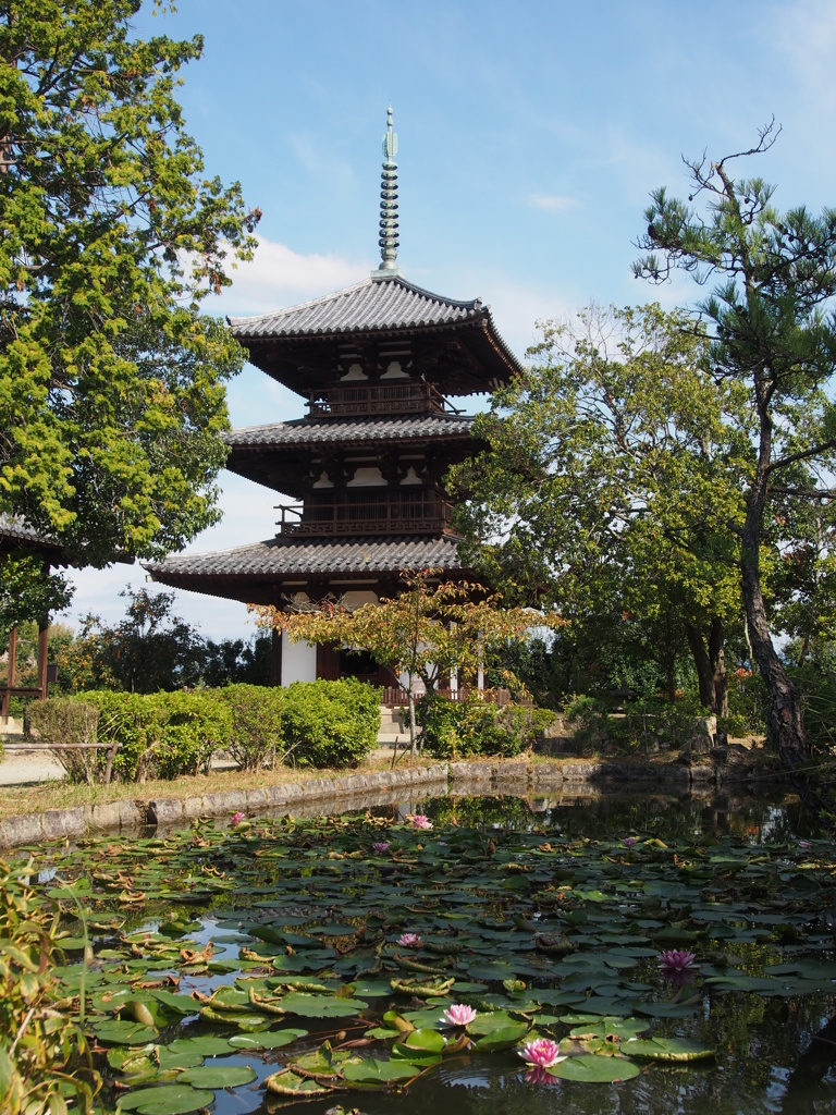 法起寺三重塔