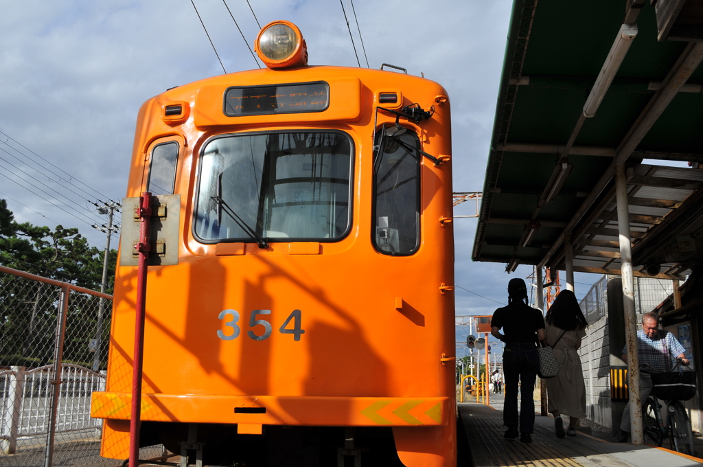 浜寺駅前電停　モ351形354号